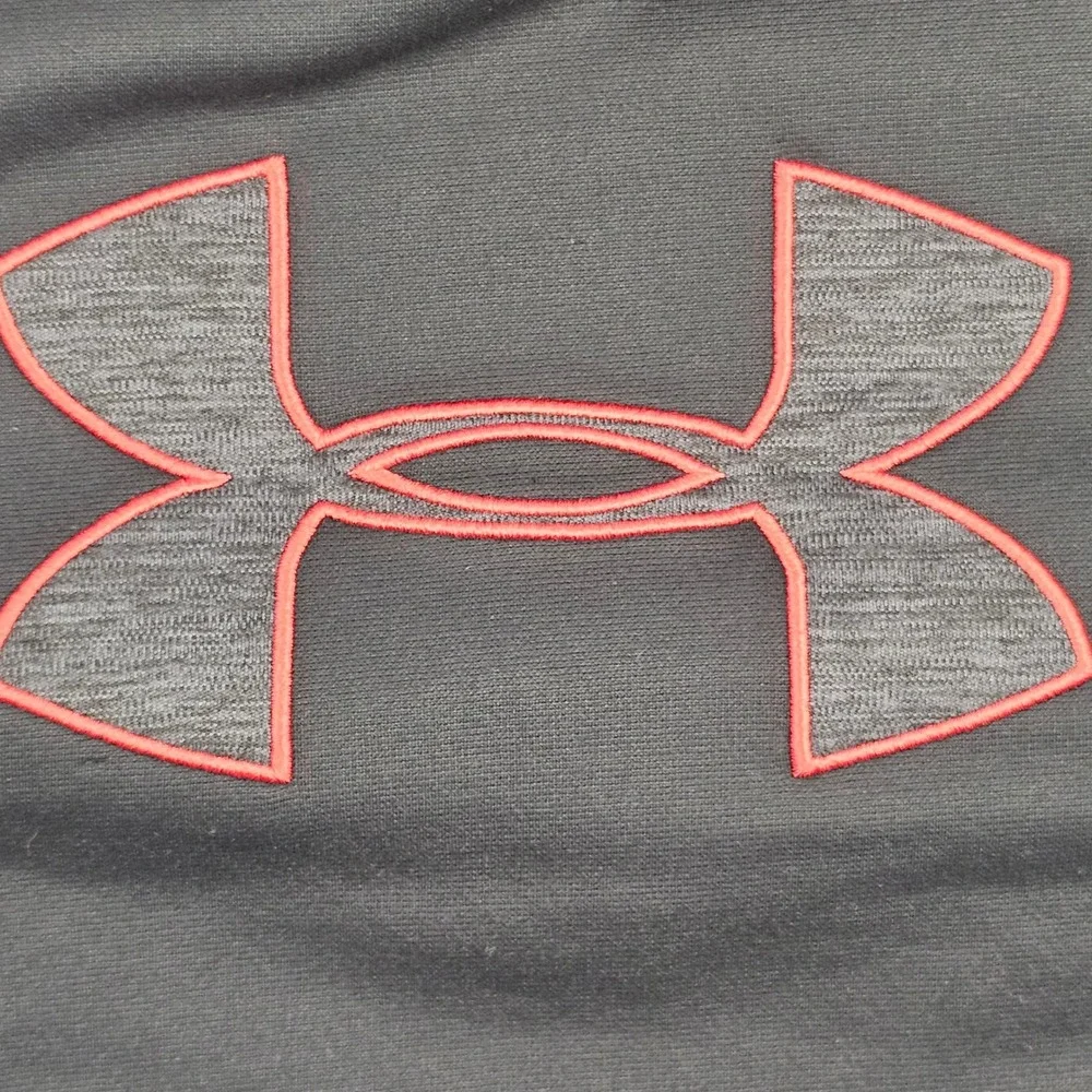 Under Armour Storm Hoodie Youth XL Black Red Big‎ Logo Pullover Sweatshirt Loose